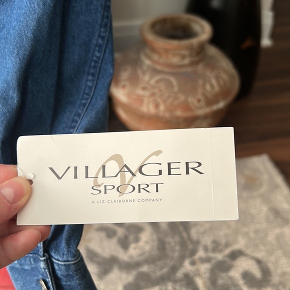 VINTAGE NWT Deadstock 90s Villager Sport Western Denim Jacket - Picture 4 of 9